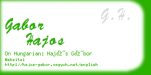 gabor hajos business card